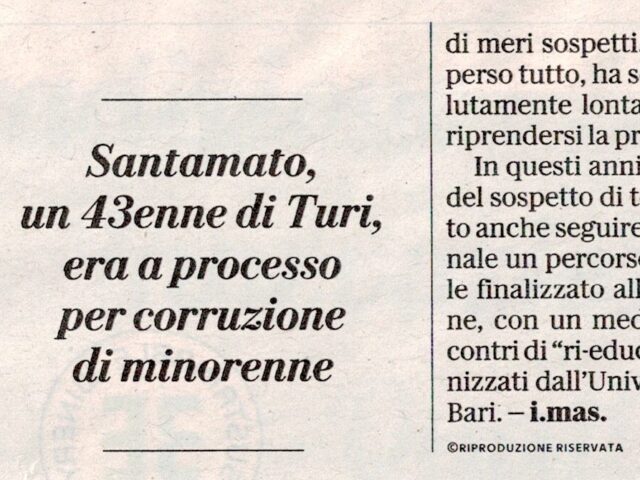 Corruzione di minorenne: assolto perché il fatto non costituisce reato